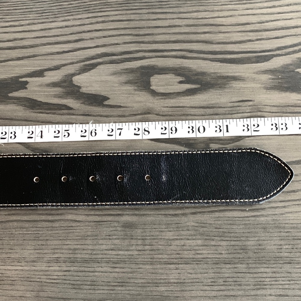 Vintage 60s genuine leather belt - Picture 7 of 9